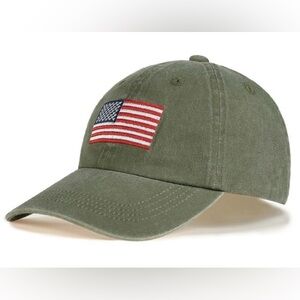 Vintage Washed Flag Baseball Cap